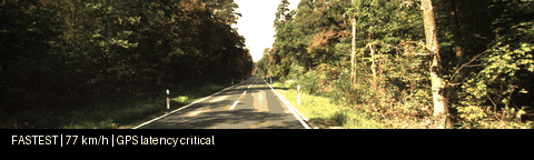 Fastest scene at 77 km/h