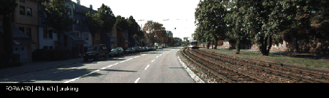 Forward driving with braking