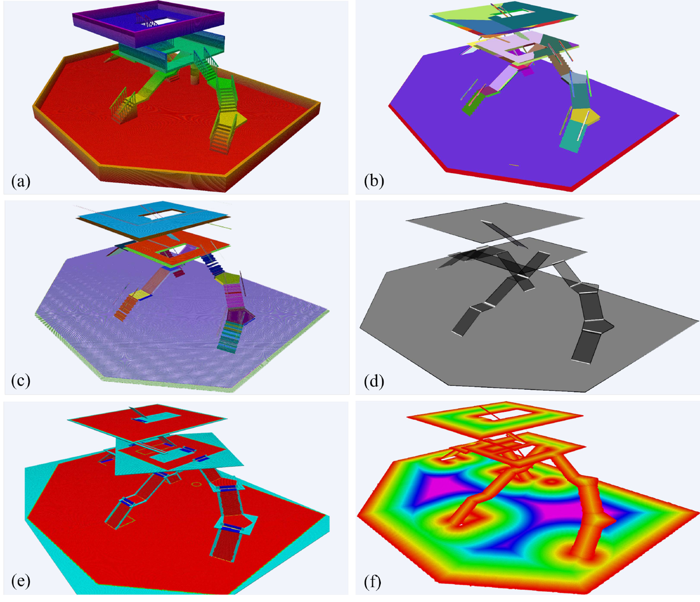 Efficient Trajectory Generation Based on Traversable Planes in 3D Complex Architectural Spaces representative figure